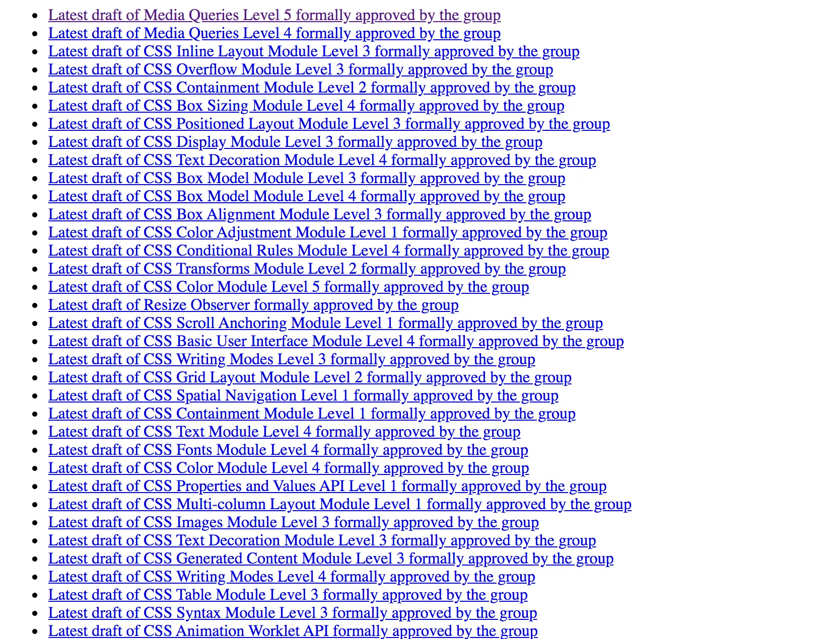 css-spec-list