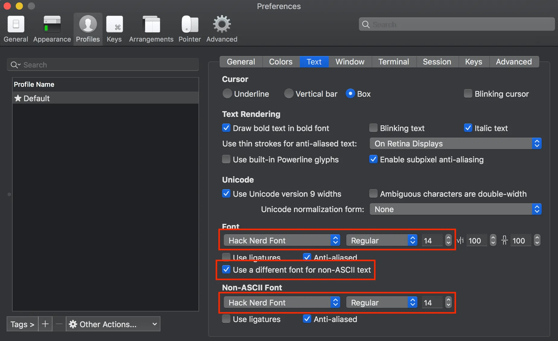 iterm-font iterm-font